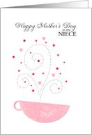 Niece - teacup - Happy Mother’s Day card