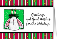 good wishes for the holidays card