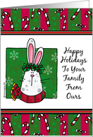 happy holidays to your family card