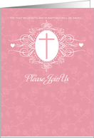 Baptism Invitation - Girl card