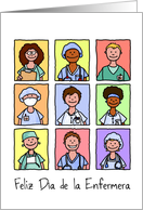 Felz Dia de la Enfermera - Happy Nurses Day in Spanish card