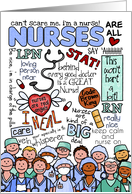 happy nurses day for male - word cloud card