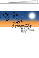 Loss of Wife - Sympathy card