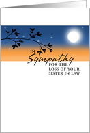 Loss of Sister in Law - Sympathy card