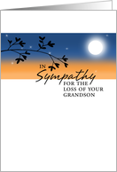 Loss of Grandson - Sympathy card