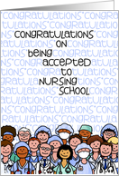 Congratulations - Acceptance to Nursing School card