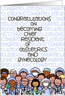 Congratulations - Chief Resident of Obstetrics and Gynecology card