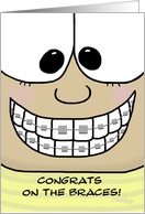 Congratulations on Getting Braces card