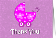 Baby Stroller General Thank You Card