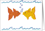 Kissing Fish card