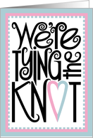 Tying the Knot card