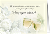 Post-Wedding Champagne Brunch Invitation card