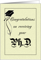 PhD Congratulations - Graduation card