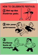 How To Celebrate Festivus card