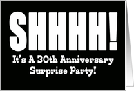 30th Anniversary Surprise Party Invitation card