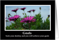 Goals-Motivational Card, Blank card