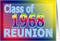 Class Reunion 1968 card