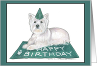 Happy Birthday Terrier card