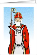 Sinterklaas on his horse card