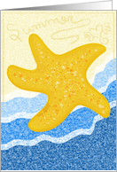 Summer Starfish Beach Card