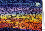 Mosaic BIRTHDAY Sunset card