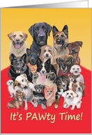 Pet Birthday Party Invitation for Dog Best Friends card