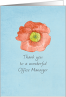 Thank You Office Manager Administrative Professionals Day card
