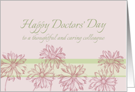 Happy Doctors’ Day Colleague Daisy Flowers card