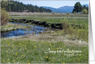 Congratulations From All of Us Mountain Creek Photography card