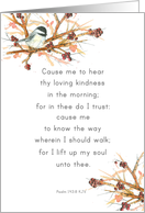 All Saints’ Day Scripture Psalms Chickadee Birds card