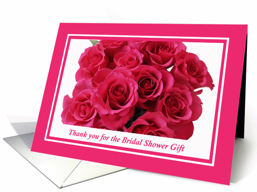Bridal Shower Thank You -- Rose Bouquet card (204097)