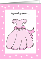 Flower Girl Card -- Sweet Dreams in Pink card