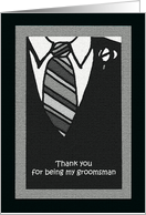 Groomsmen Thank You Card -- Groomsmen Attire card