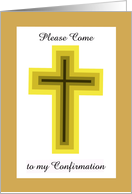 Confirmation Invitation -- Confirmation Cross card