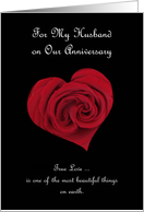 Anniversary Card for Husband -- True Love card