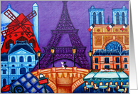 Wonders of Paris card