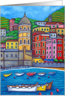 Colours of Vernazza, Cinque Terre Blank Greeting card