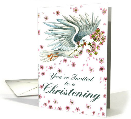 Dove Invite - Christening card (189979)