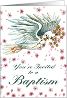 Dove Invite - Baptism card