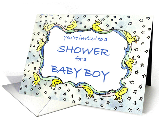 Duckie BB Shower Invite card (206923)