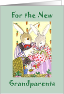 Happy 1st Grandparents Day Bunny Family card
