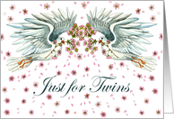 Twins Day Twin Doves card