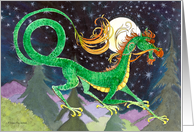 Starry Night Dragon New Year from Afar card