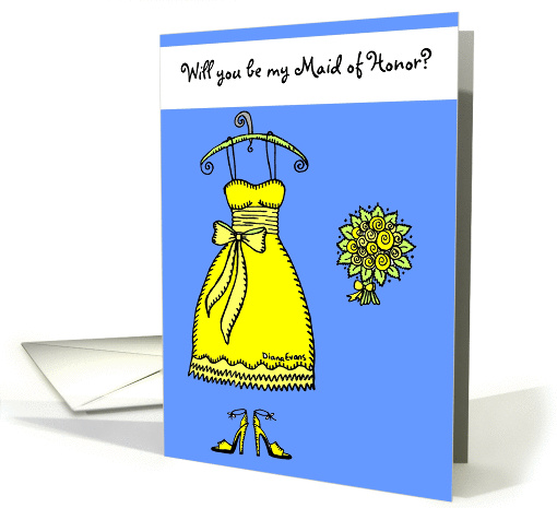 Will you be my Maid of Honor? card (137283)