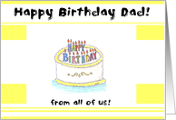 Happy Birthday Dad! from all of us! card