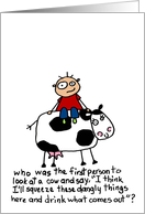 Cow Milk Curiosity card