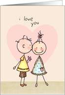 Will You Marry Me? Card - Cute Stick Figures card