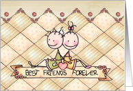 Friendship Day Card - Cute Stick Figures card