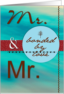 Congratulations - Gay Wedding - Civil Union - Ceremony card