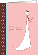 Will you be my Junior Bridesmaid ? wedding attendants cards